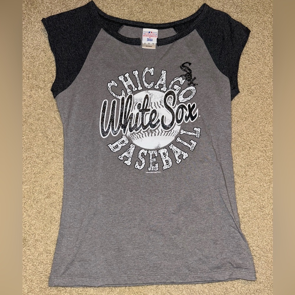 Chicago White Sox Gray Baseball Tee